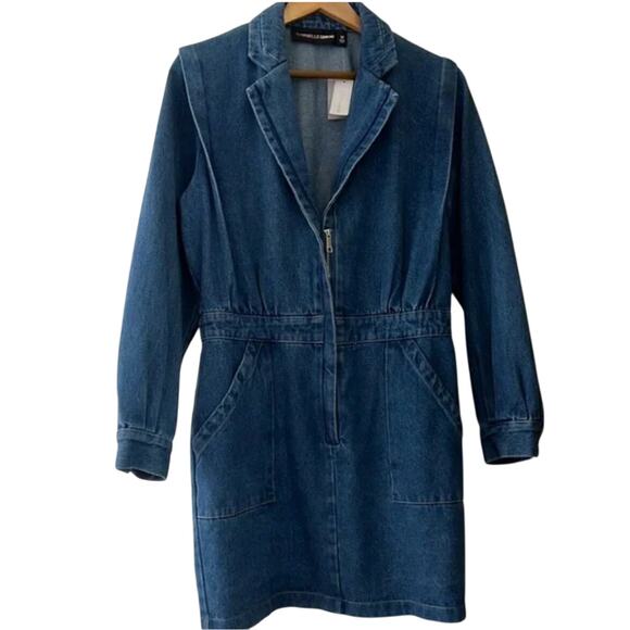 gabrielle union denim dress New York & Co. Gabrielle Union Collection - Denim Duster Jacket